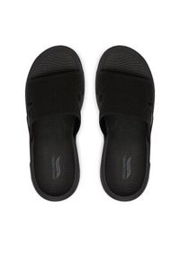 skechers - Skechers Klapki GO WALK Arch Fit 2.0 140865/BBK Czarny. Kolor: czarny. Materiał: materiał #4