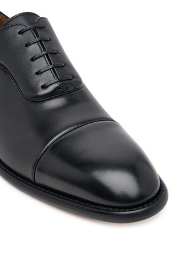 BOSS Półbuty Derrek Oxfr Bupi 50546997 Czarny. Kolor: czarny. Materiał: skóra