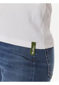 Max Mara Leisure Top Brusson 2416941038 Biały Slim Fit. Kolor: biały. Materiał: bawełna #5
