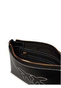 Pinko - PINKO Torebka Flat Horizontal Mini PE 25 PCPL 104277 A2AN Czarny. Kolor: czarny. Materiał: skórzane #4