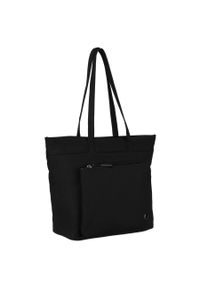 Shopperka damska Peterson PTN CSM-14 czarna. Kolor: czarny. Styl: elegancki