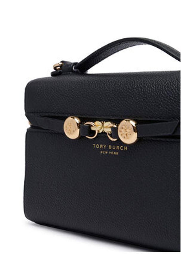 Tory Burch Torebka 178948 Czarny. Kolor: czarny. Materiał: zamszowe, skórzane