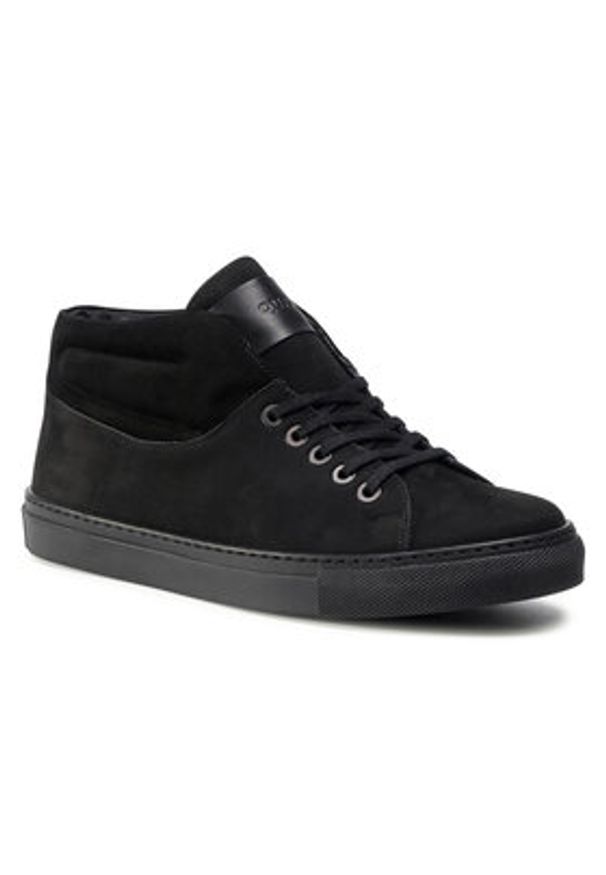 QUAZI Sneakersy QZ-52-05-000866 Czarny. Kolor: czarny. Materiał: nubuk, skóra