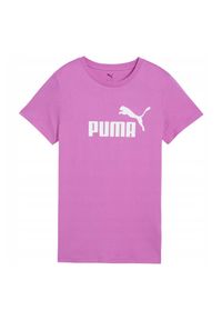 Puma - T-shirt Damski Logo ESS No.1. Kolor: fioletowy. Sport: turystyka piesza #1
