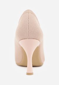 Born2be - Różowe Szpilki VICES z Dzianiny z Amortyzującą Wkładką i Miękkim Zapiętkiem Naviane. Okazja: na spotkanie biznesowe, na co dzień. Kolor: różowy. Materiał: dzianina. Sezon: lato. Obcas: na szpilce. Styl: biznesowy, casual #10