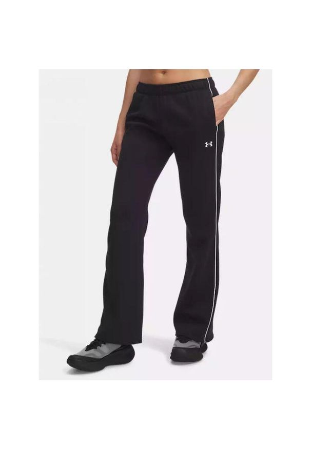 Spodnie damskie Under Armour Rival Fleece Piped. Kolor: czarny. Długość: długie