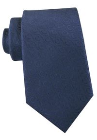 Krawat Męski - Angelo di Monti - Granat, Jednokolorowy Wzór. Kolor: niebieski. Materiał: tkanina. Styl: elegancki, wizytowy #1
