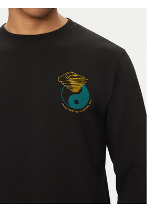 Quiksilver Bluza EQYFT05055 Czarny Regular Fit. Kolor: czarny. Materiał: bawełna