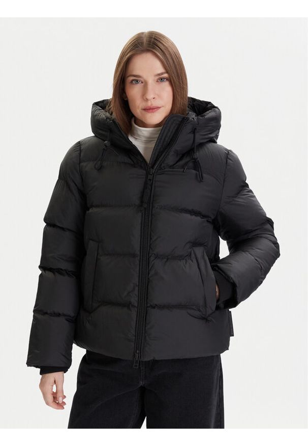 Marc O'Polo Denim Kurtka puchowa 500 0006 296 Czarny Regular Fit. Typ kołnierza: polo. Kolor: czarny. Materiał: syntetyk