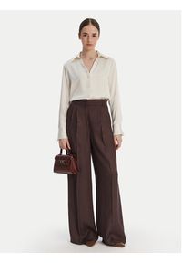 Calvin Klein Koszula Hammered LV044F129G Écru Regular Fit. Materiał: syntetyk #5