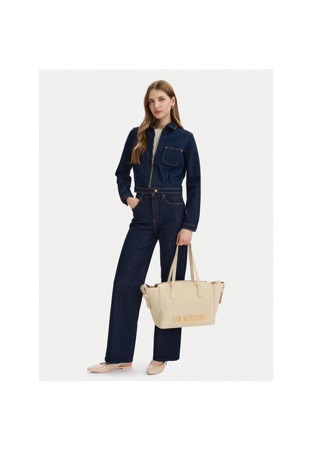 Love Moschino - Torebka LOVE MOSCHINO. Kolor: biały