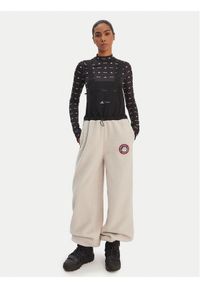 Adidas - adidas Ogrodniczki Moon Boot JM1106 Beżowy Loose Fit. Kolor: beżowy. Materiał: syntetyk #1