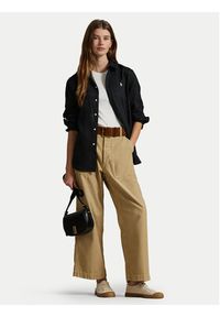 Polo Ralph Lauren Koszula 211970730003 Czarny Classic Fit. Typ kołnierza: polo. Kolor: czarny. Materiał: len #5