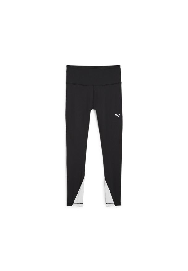 Puma - Damskie legginsy treningowe 7/8 Train All Day PUMA Black White. Kolor: biały, czarny, wielokolorowy