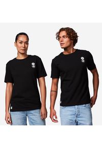 VAN RYSEL - Koszulka lifestyle Van Rysel Logo. Kolor: czarny, biały, wielokolorowy. Materiał: tkanina, elastan, materiał, prążkowany, bawełna. Sport: kolarstwo #1