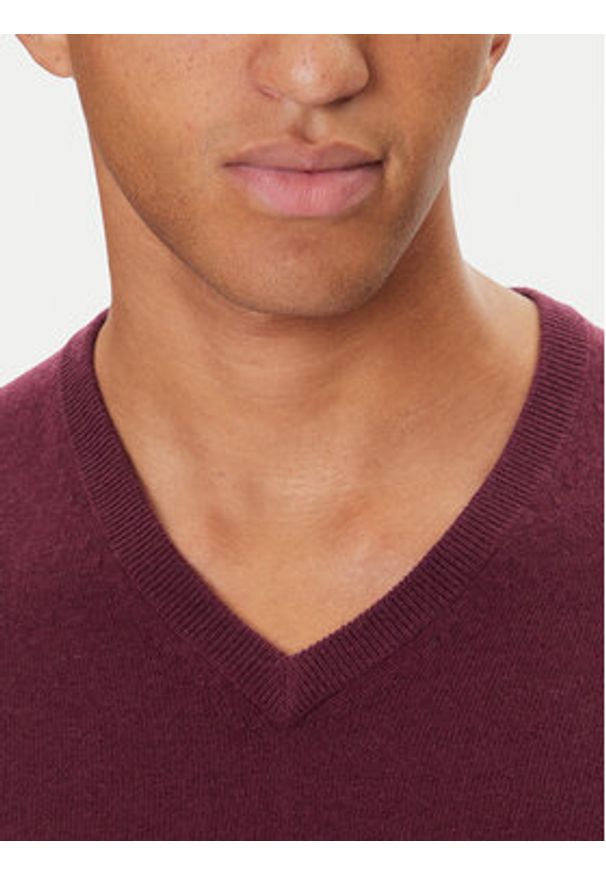 United Colors of Benetton - United Colors Of Benetton Sweter 1002U4407 Fioletowy Regular Fit. Kolor: fioletowy. Materiał: wełna