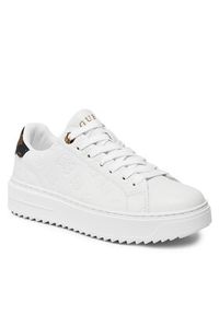 Guess Sneakersy Denesa4 FLPDS4 FAL12 Biały. Kolor: biały. Materiał: skóra