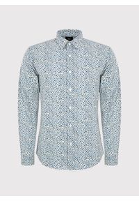 Pako Lorente - PAKO LORENTE – Koszula męska w kwiatki długi rękaw. Okazja: na co dzień. Materiał: elastan, bawełna. Długość rękawa: długi rękaw. Długość: długie. Wzór: kwiaty. Styl: casual #3
