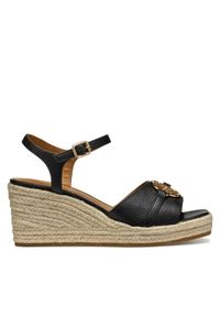 Geox Espadryle D Panarea D55UYB 00046 C9999 Czarny. Kolor: czarny. Materiał: skóra #1
