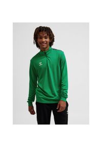 Bluza sportowa męska Hummel Authentic Half Zip Sweat. Kolor: zielony. Sport: fitness