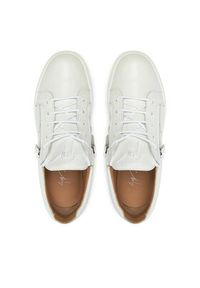 Giuseppe Zanotti - GIUSEPPE ZANOTTI Sneakersy RU40035 Biały. Kolor: biały. Materiał: skóra