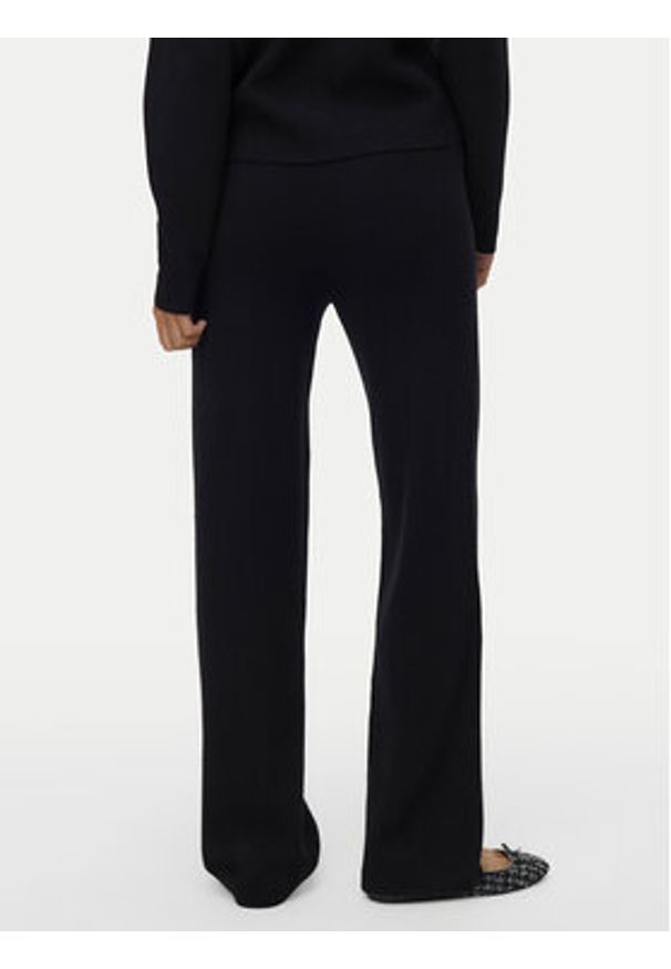 Vero Moda Spodnie dzianinowe Gold 10337637 Czarny Loose Fit. Kolor: czarny. Materiał: syntetyk