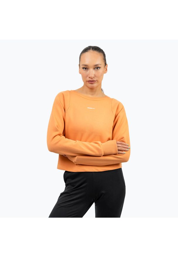Bluza NEBBIA Gym Spirit Crop. Kolor: pomarańczowy. Sport: fitness