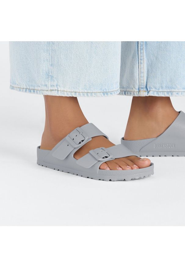 Birkenstock Arizona Essentials EVA Stone Coin Klapki damskie. Kolor: szary