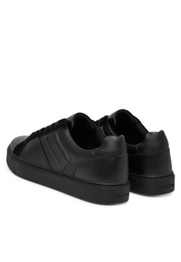 Calvin Klein Sneakersy Classic Cupsole Laceup Tape Lth2 YM0YM01448 Czarny. Kolor: czarny. Materiał: skóra