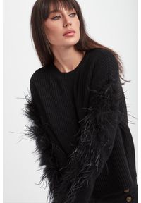 Twinset Milano - Sweter damski z piórami TWINSET #5