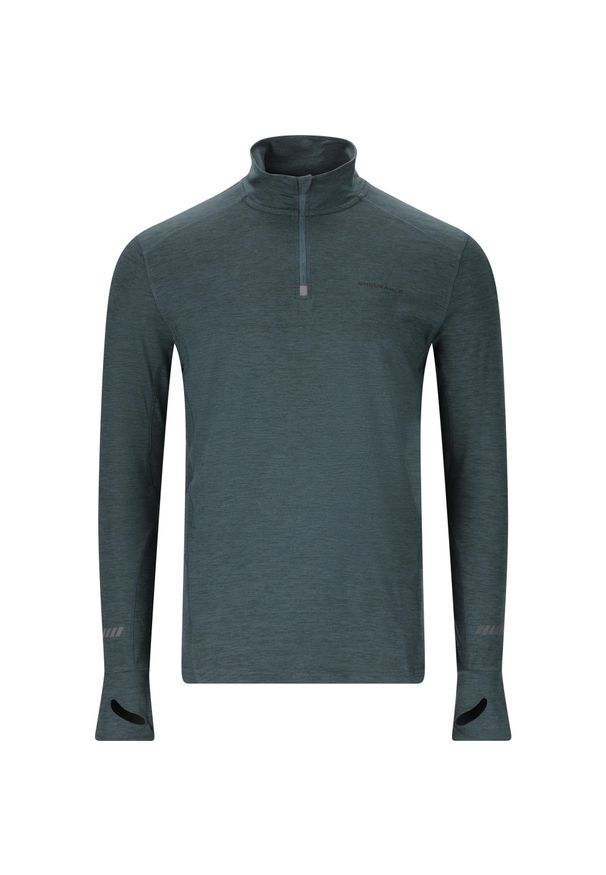 ENDURANCE - Treningowy top Endurance Tune V2 Melange. Kolor: niebieski. Długość rękawa: długi rękaw. Sport: fitness