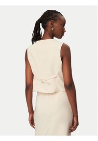 Rinascimento Kamizelka garniturowa CFC0128265003 Beżowy Slim Fit. Kolor: beżowy. Materiał: syntetyk #4