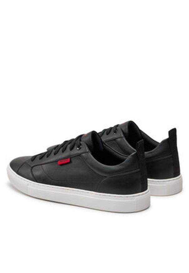 Hugo Sneakersy Morrie Tenn napu 50523642 Czarny. Kolor: czarny. Materiał: skóra