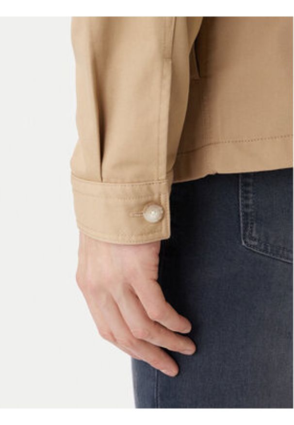 Hugo - HUGO Koszula Epoldo 50545383 Beżowy Oversize. Kolor: beżowy. Materiał: bawełna