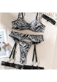 Intica - Komplet bielizny z pasem do pończoch na specjalne okazje Hammy. Kolor: wielokolorowy. Materiał: materiał #1