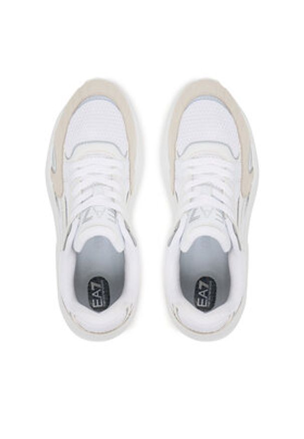 EA7 Emporio Armani Sneakersy 7X000342 AF18617 M0196 Biały. Kolor: biały. Materiał: skóra