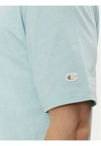 Champion T-Shirt 219787 Niebieski Regular Fit. Kolor: niebieski. Materiał: bawełna