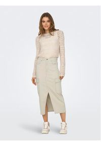 JDY Sweter Sun Lay 15287384 Beżowy Regular Fit. Kolor: beżowy. Materiał: syntetyk #7
