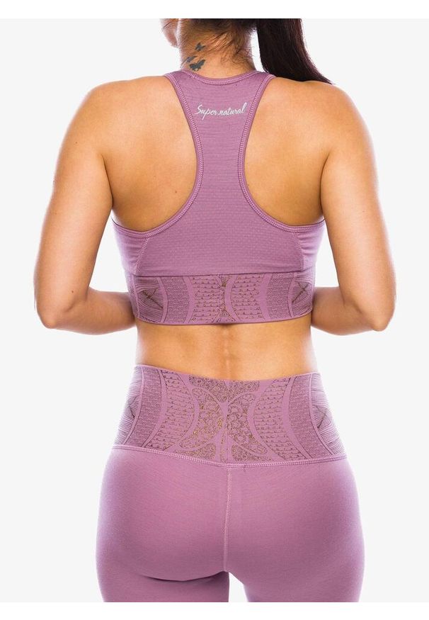 SUPER.NATURAL - Top damski Super.natural Arabesque Lf Top. Kolor: różowy