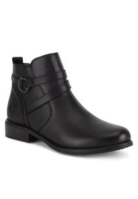 Remonte Botki D0F77-00 Czarny. Kolor: czarny. Materiał: skóra #7