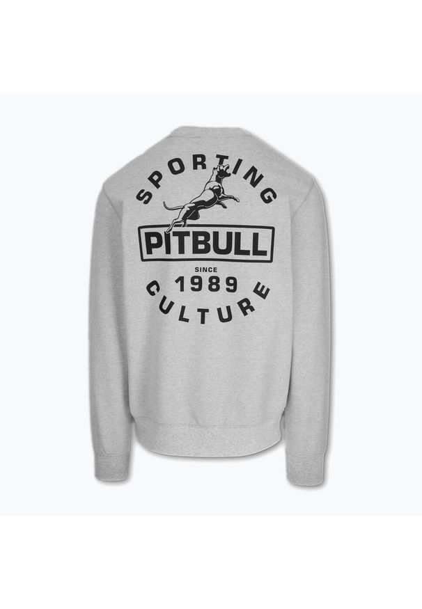 PITBULL - Bluza męska Pitbull Physical Culture Crewneck Sweatshirt. Kolor: szary. Sport: fitness