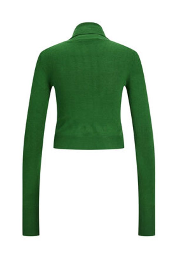 JJXX Golf 12236219 Zielony Slim Fit. Typ kołnierza: golf. Kolor: zielony. Materiał: wiskoza