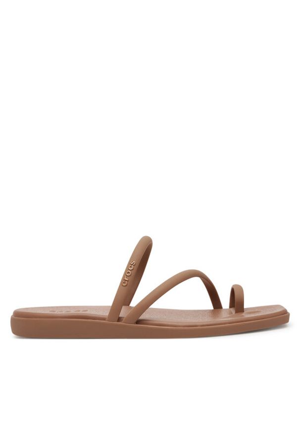 Crocs Japonki Miami Toe Loop Sandal 209862 Brązowy. Kolor: brązowy