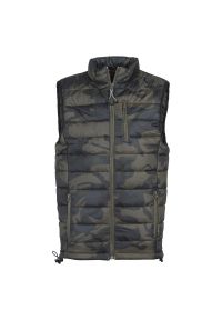 ELEMENTERRE - Kurtka dziecięca bez rękawów PERCUSSION Camo Trek. Kolor: zielony. Materiał: puch. Długość rękawa: bez rękawów. Styl: sportowy #1