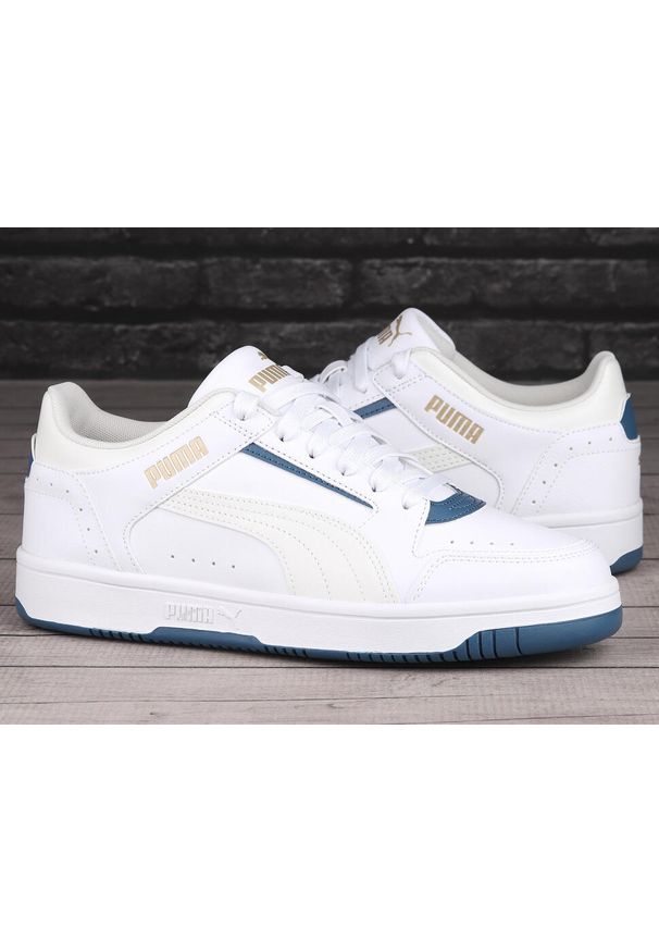Buty Sportowe Męskie Puma Rebound Joy Low. Kolor: biały, wielokolorowy, niebieski. Sport: turystyka piesza