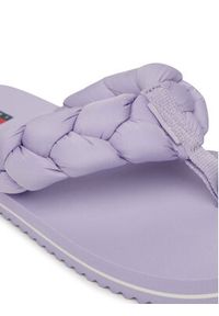 Tommy Jeans Japonki Braided Thong Beach Sandal EN0EN02877 Fioletowy. Kolor: fioletowy. Materiał: materiał