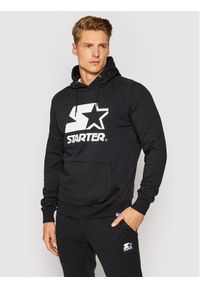 Starter Bluza SMG-001-BD Czarny Regular Fit. Kolor: czarny. Materiał: bawełna