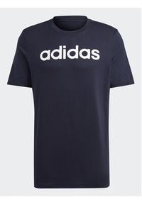 Adidas - adidas T-Shirt Essentials Single Jersey Linear Embroidered Logo T-Shirt IC9275 Niebieski Regular Fit. Kolor: niebieski. Materiał: bawełna #4