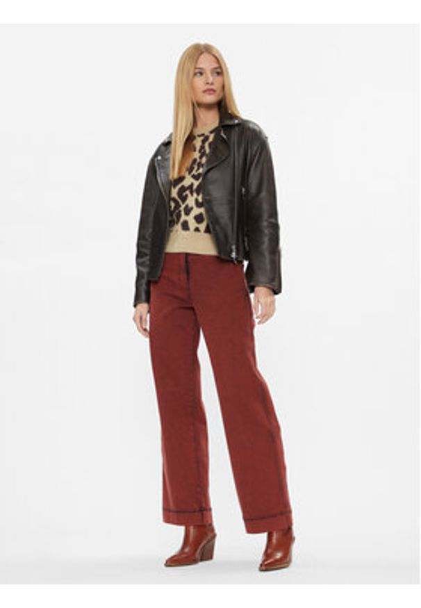 only - ONLY Sweter 15306972 Beżowy Regular Fit. Kolor: beżowy. Materiał: syntetyk