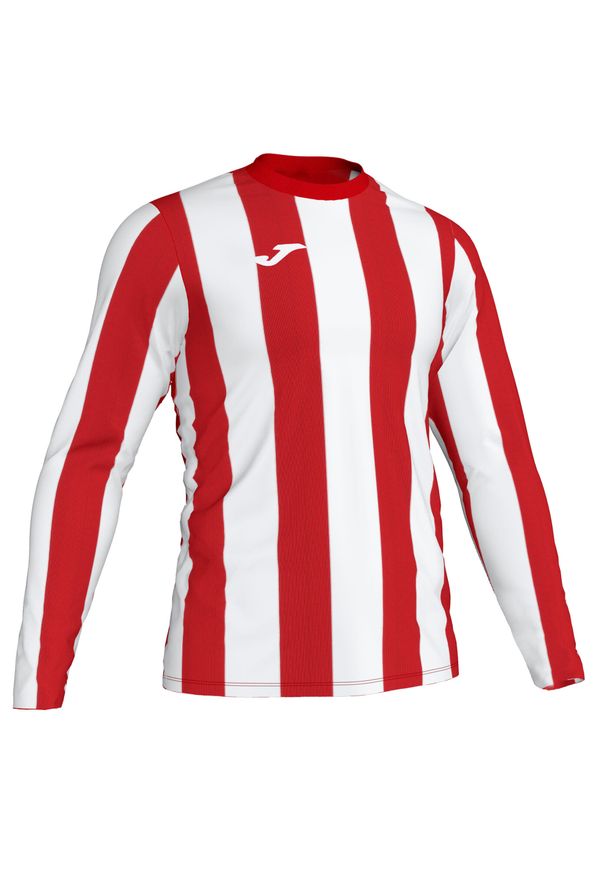 Koszulka do piłki nożnej męska Joma Inter z długim rękawem. Kolor: wielokolorowy, biały, czerwony. Długość rękawa: długi rękaw. Długość: długie. Sport: piłka nożna